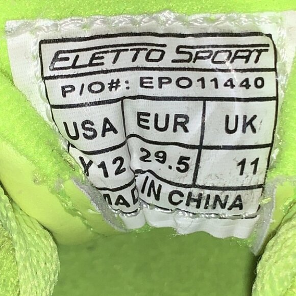 𝅺eletto black/green boys soccer shoes 12 - Picture 5 of 11